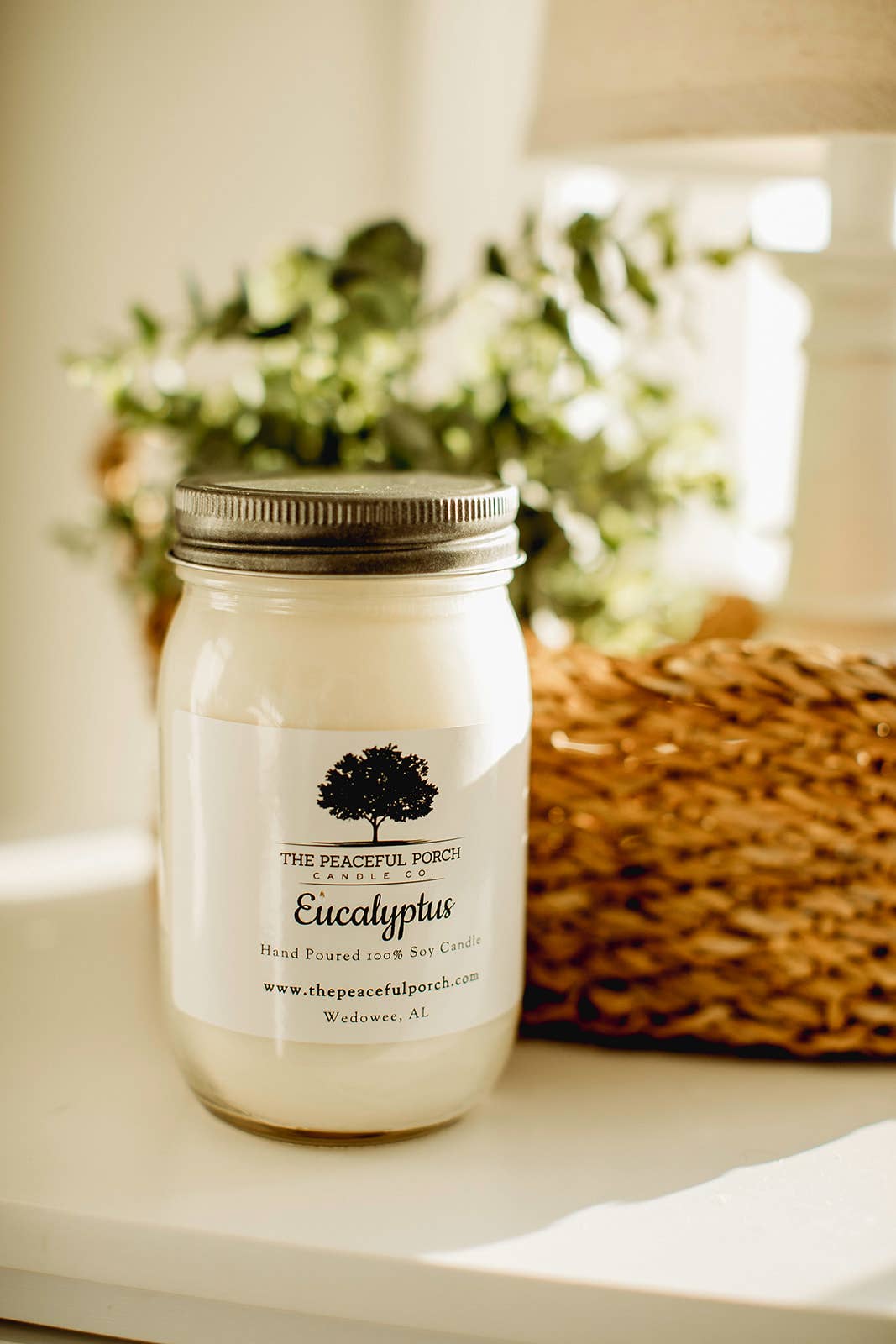 The Peaceful Porch Candle Co. , LLC - Wholesale Pot/gevulde kaars - Eucalyptus soja kaars4