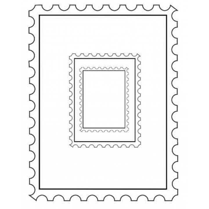 Conjunto de quadros postais de 3 carimbos de borracha por atacado de Stamp Addicts