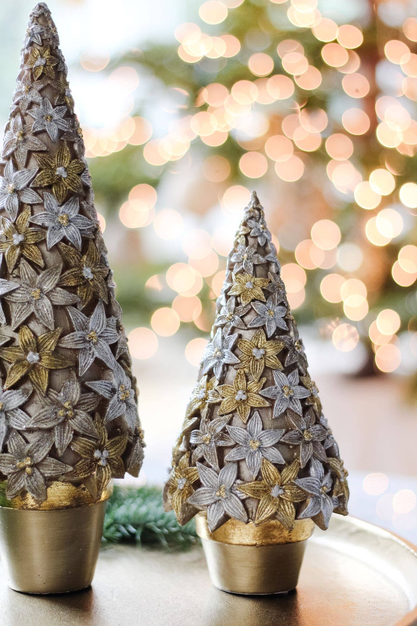 Dekorasyon Gifts  Decor - Wholesale Christmas Decoration - Stargazer Cone Tree (Dark Champagne)1