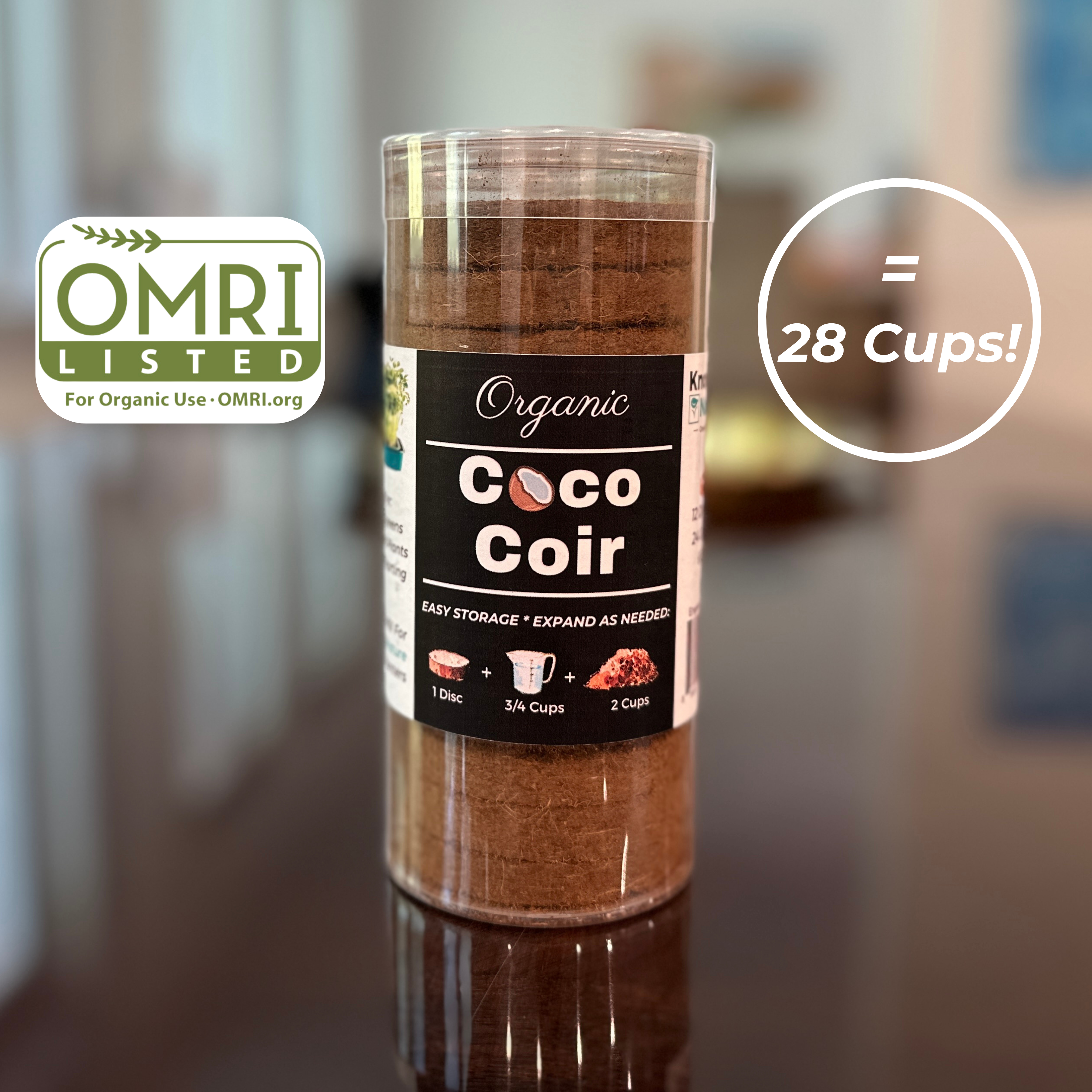 Knowing Nature - Wholesale Planting/Potting Soil - Organic Coco Coir Discs (14 Discs = 7 Qt/28 cups)3