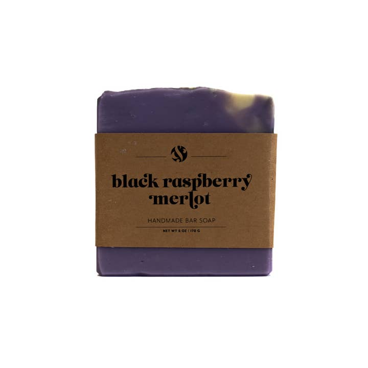 AndSundries - Wholesale Bar Soap - Black Raspberry Merlot Bar