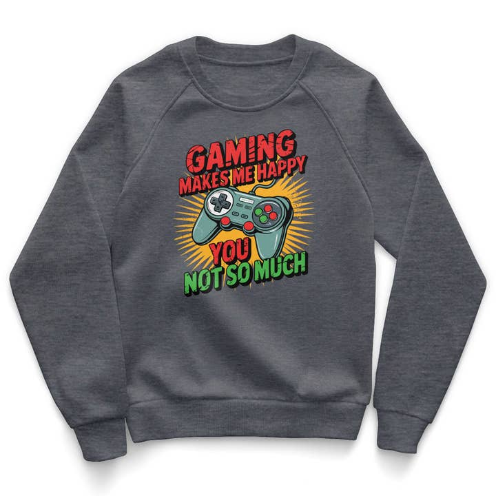 Gaming Makes Me Happy - You Not So Much Kids Sweatshirt for wholesale by Hybris Production AB