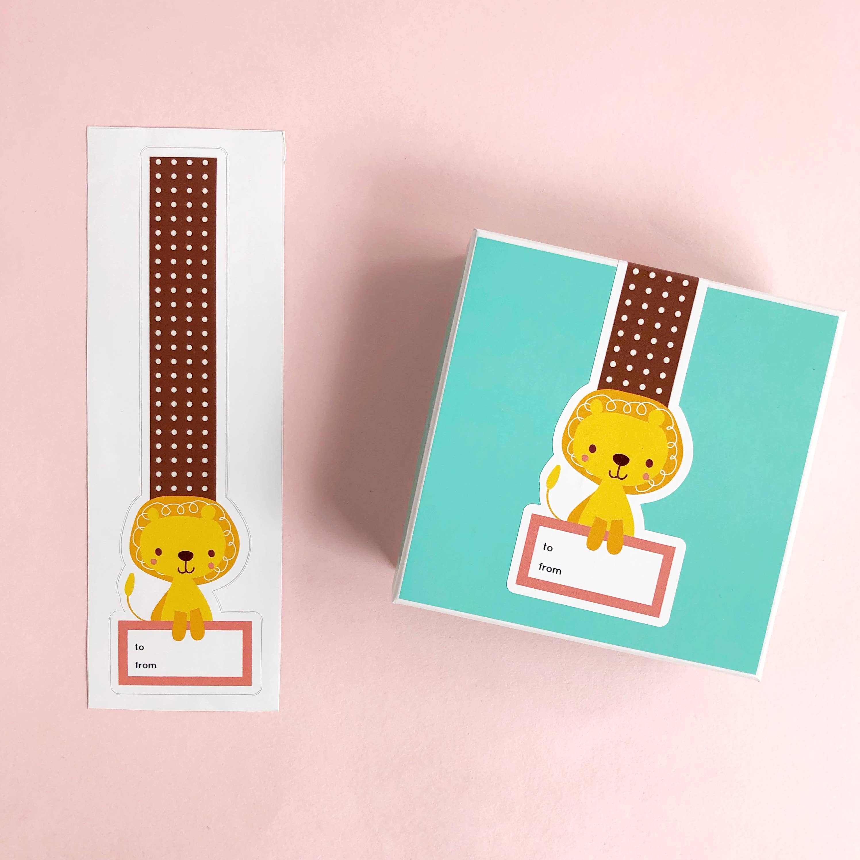 Lion Gift Sticker - 12 Units for wholesale by Label Circus