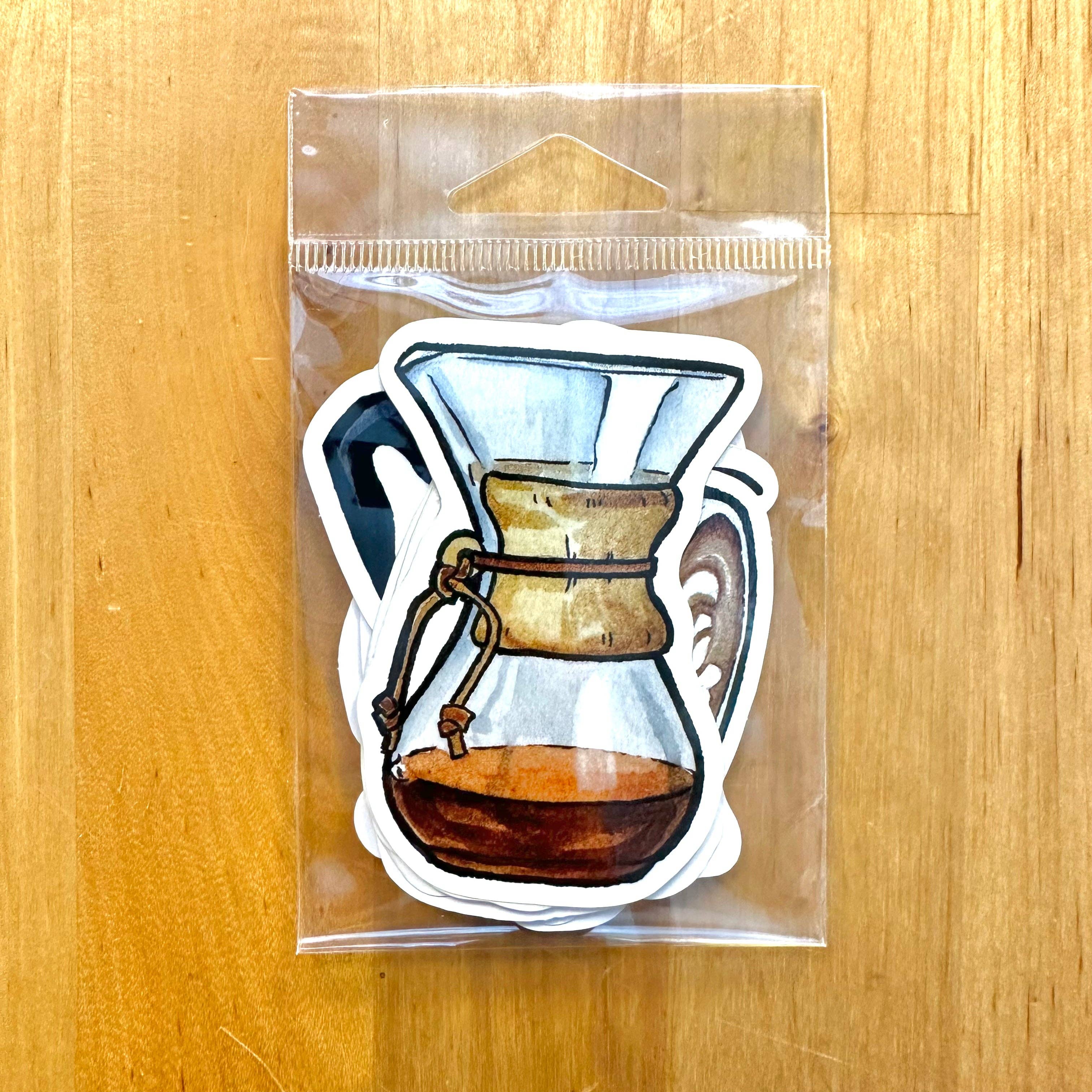 Fiber & Brimstone - Wholesale Sticker - Coffee Sticker Pack5