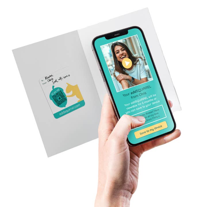 addSQUIRREL – wholesale Klistermärke – 3-pack med AddSquirrel QR smarta klistermärken lägg till video, foto