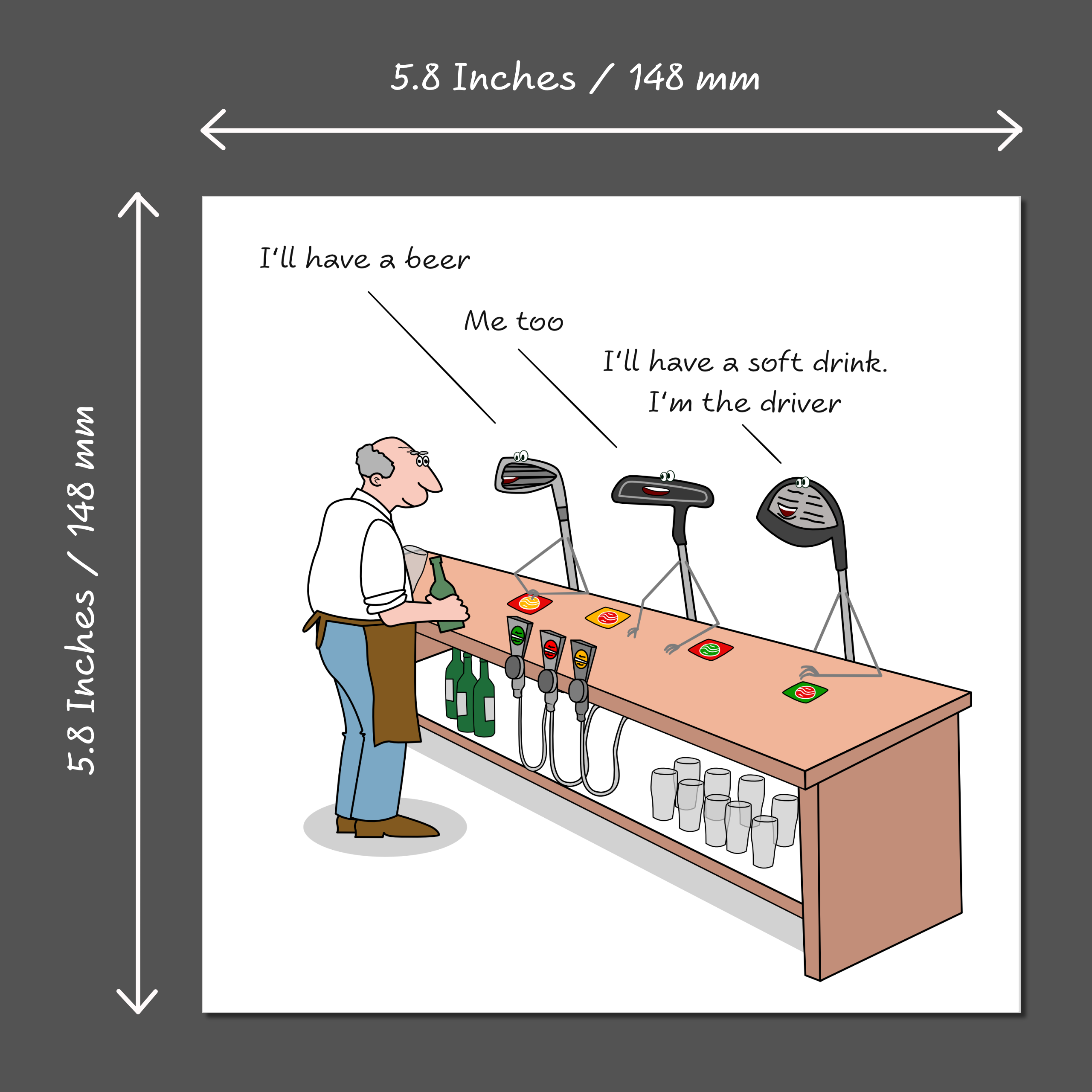 Swizzoo Cards – wholesale Birthday card – Funny Golf Birthday Card for Golfing Friend or Family Humorous Sports Joke2