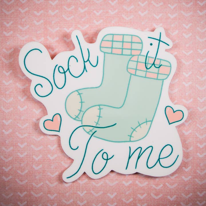 Sock It to me Vinyl Sticker | Waterdichte Sticker voor wholesale door Eerie Cat