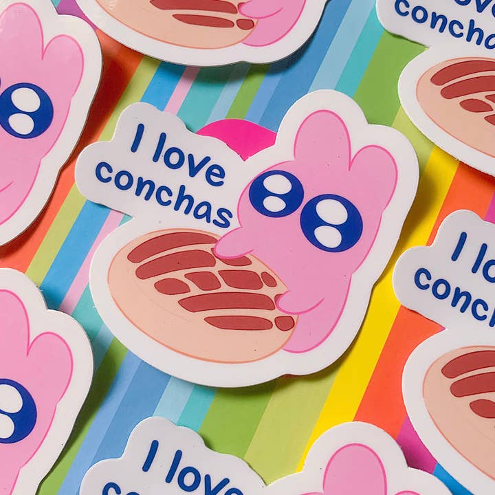 I love Conchas Sticker for wholesale by SadinYellow