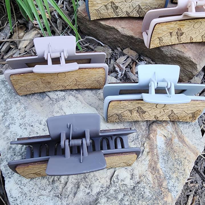 National Parks and Beyond - Wholesale Hair Clip - Women's - National Park Inspired Mountain 2" and 4" Claw Hair Clip9
