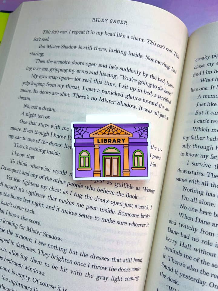 Haunted Library Magnetic Bookmark for wholesale by Starfalled Pages