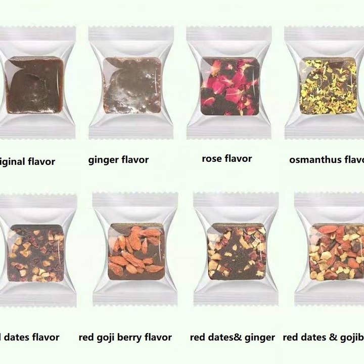 The Grateful Tea Co - Wholesale Drink Mix - Premium Brown Sugar Cubes with flowers & fruit (3 choices)