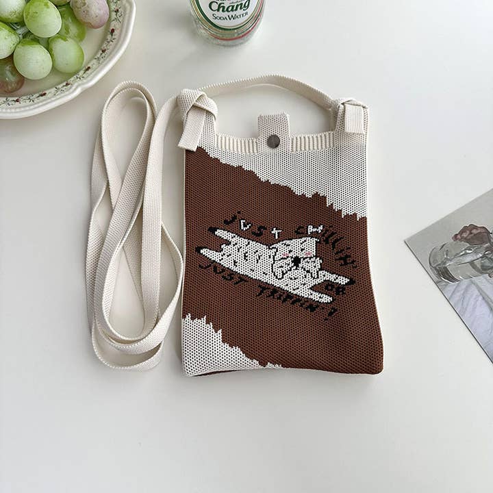 VividLux - Wholesale Phone Wallet - Women's - Crossbody Knit Phone Bag B0017