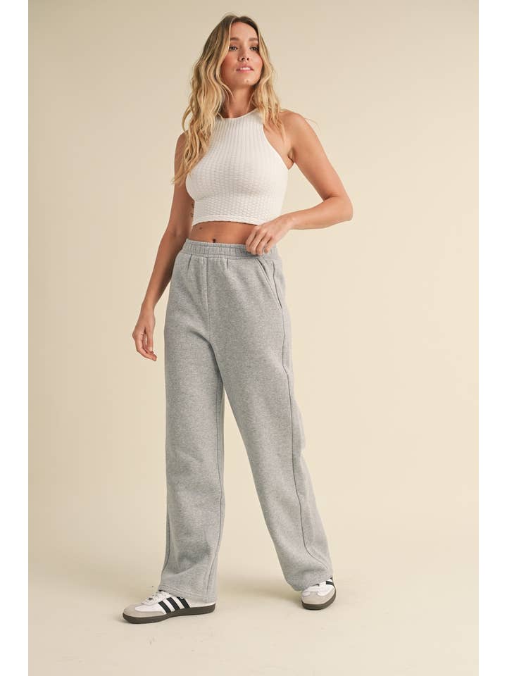 KIMBERLY C – Großhandel Lounge-Trainingshose/-Jogginghose – Damen – Kuschelige Fleece-Jogginghose mit weitem Bein