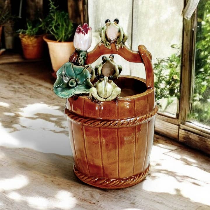 AA Importing - Wholesale Decorative Tabletop Object - Frog Basket