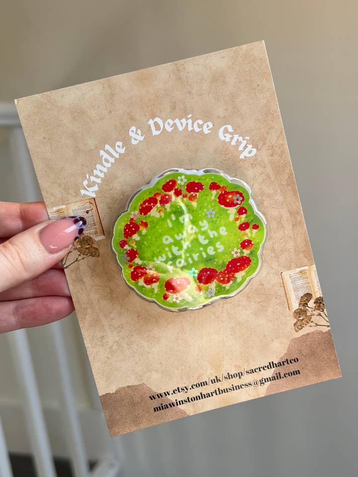 Hyttekerne Fe-ring Kindle & Telefonholder for engroshandel hos Sacred Hart Co