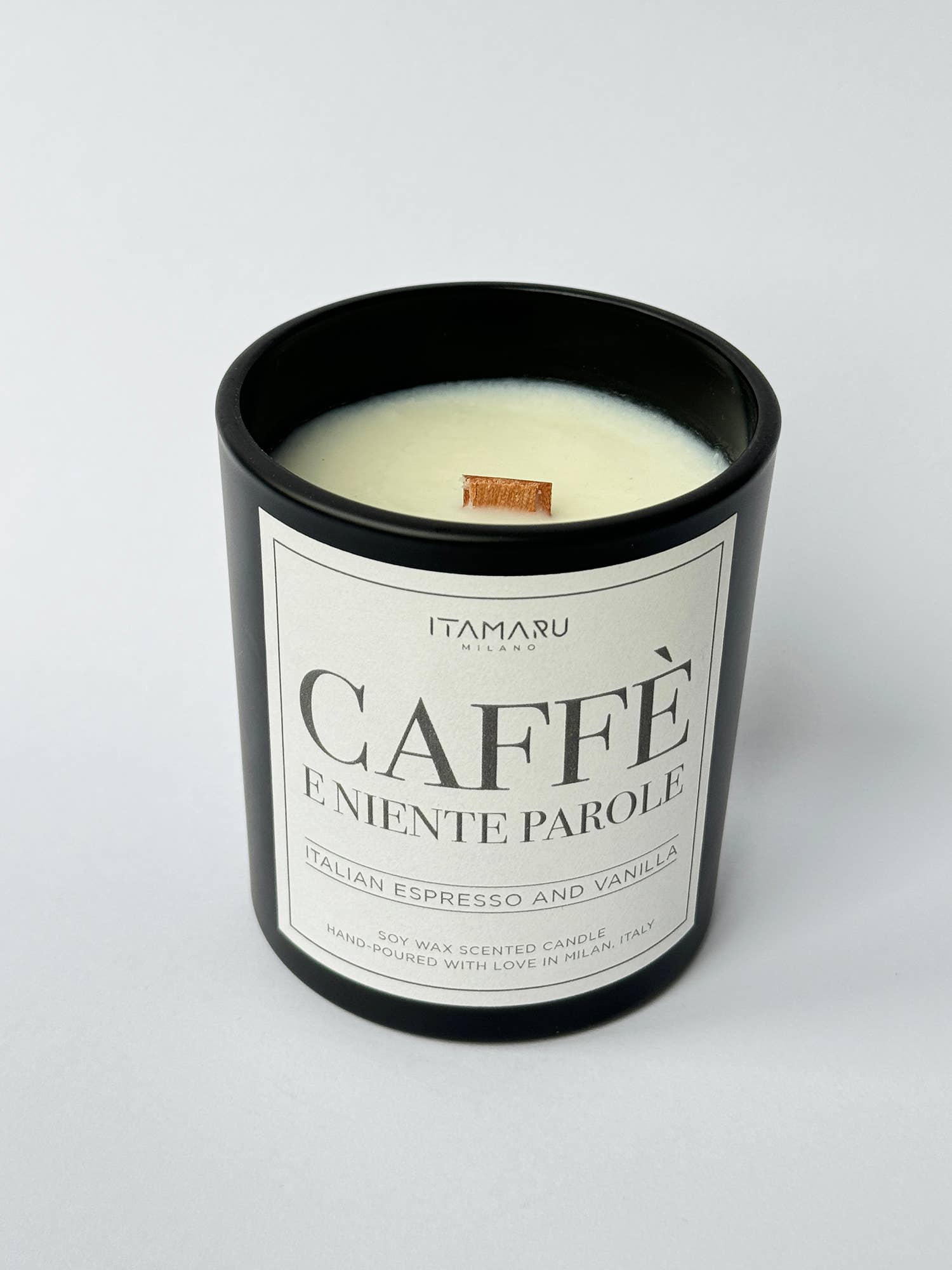 ITAMARU - Wholesale Jar/Filled Candle - Scented soy wax candle CAFFE' E NIENTE PAROLE (bakery scent)4
