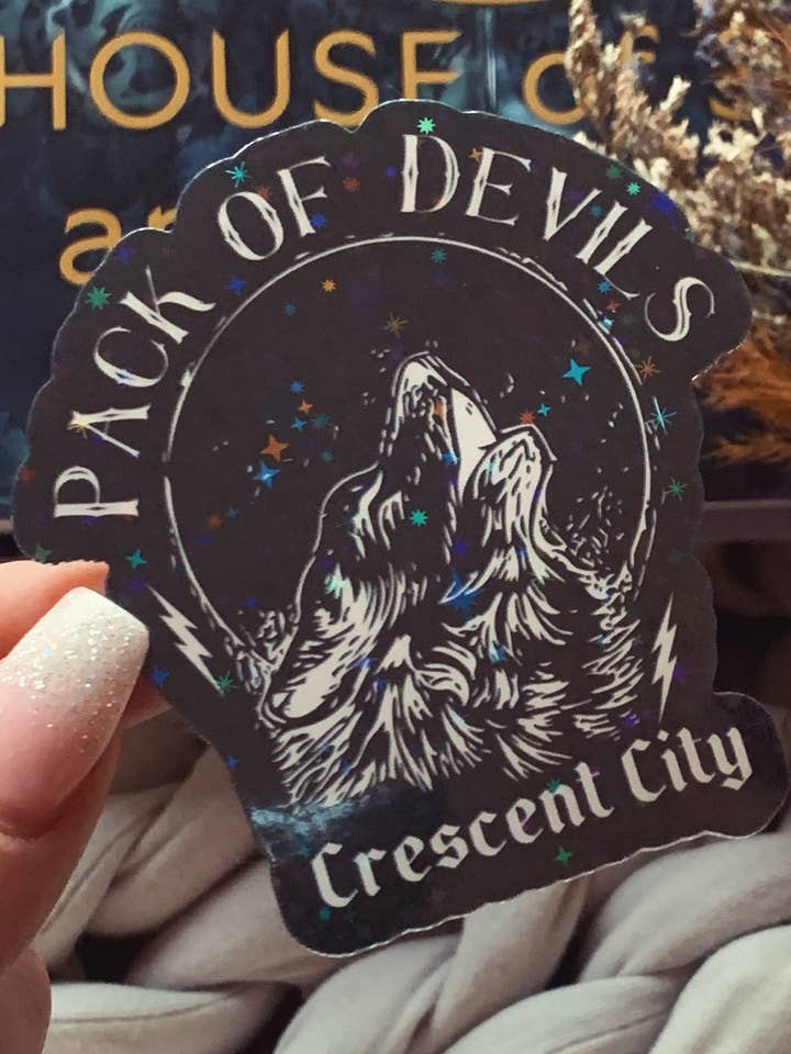 Pack Of Devils Sticker / Crescent City / Sarah J Maas for wholesale by Shadowbound Spines LLC