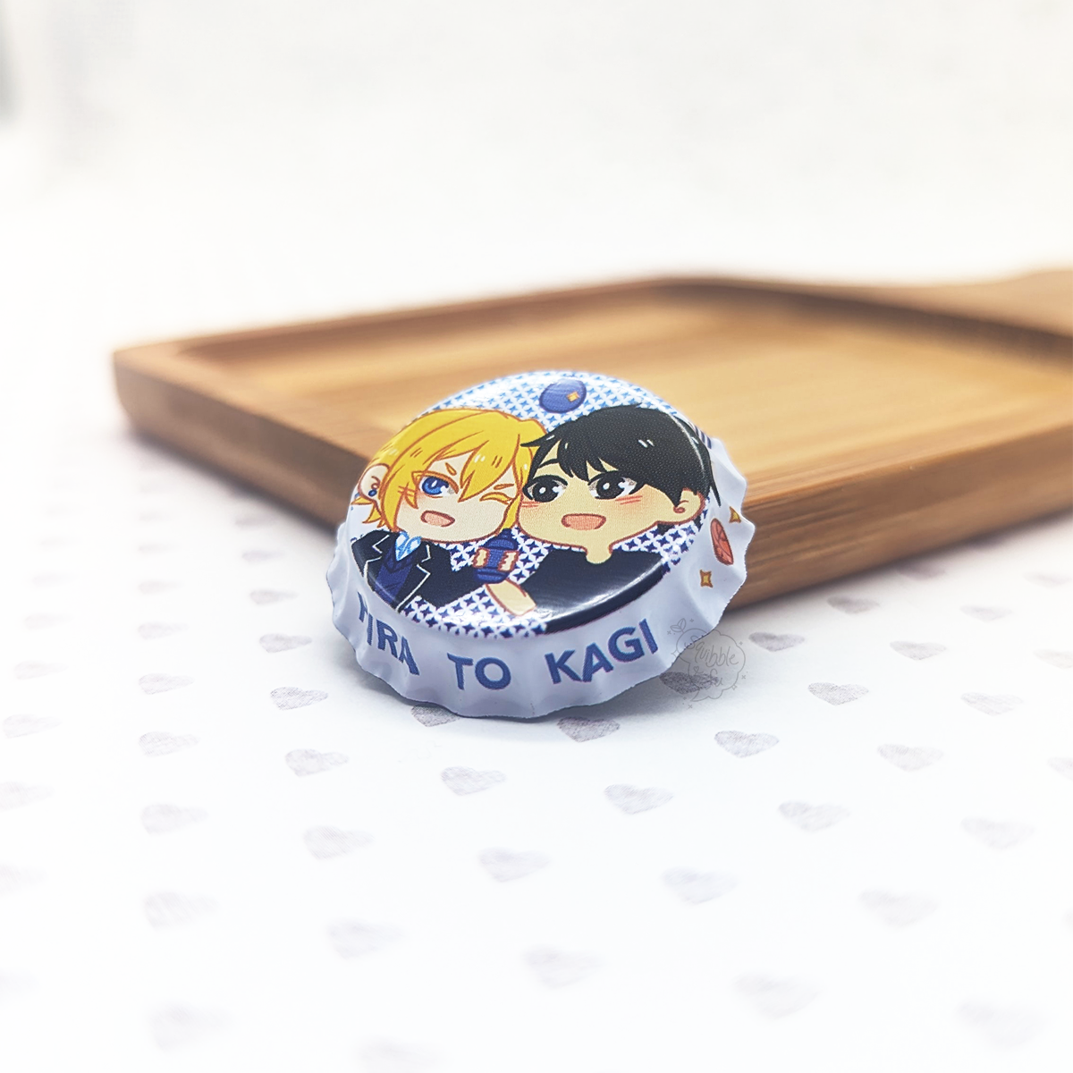 squibblefu - Wholesale Lapel Pin/Button - Pocari Sweet | Hirano to Kagiura | Bottle Cap Pin-back Button13