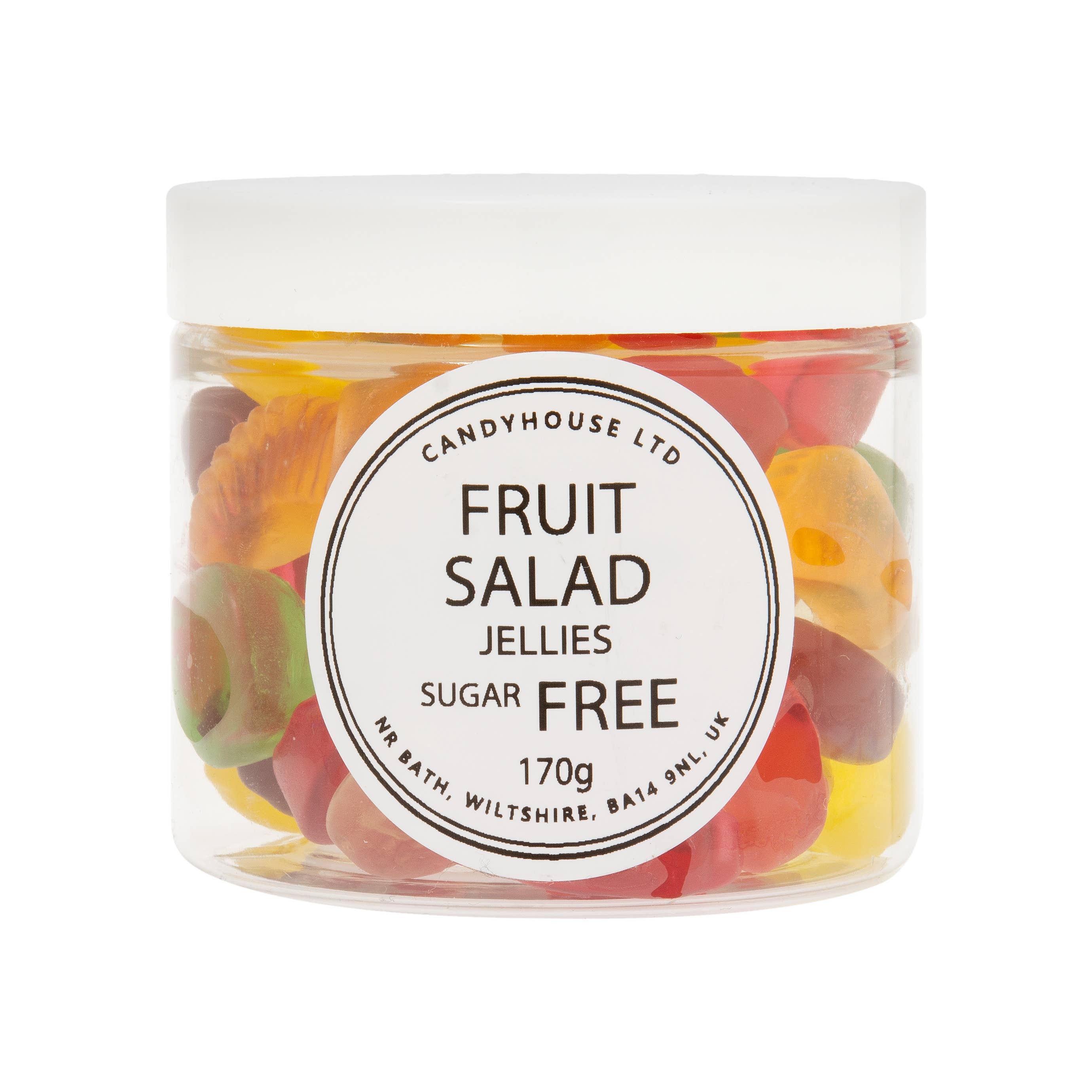 Candyhouse Ltd – wholesale Gummy – Sugar Free Fruit Salad Short Jar4