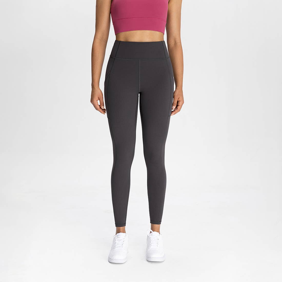 Sodalemon - Wholesale Athletic/Lounge Leggings - Women's - Women Pocket High-Waisted Naked Feel Quick-Dry Yoga Leggings10