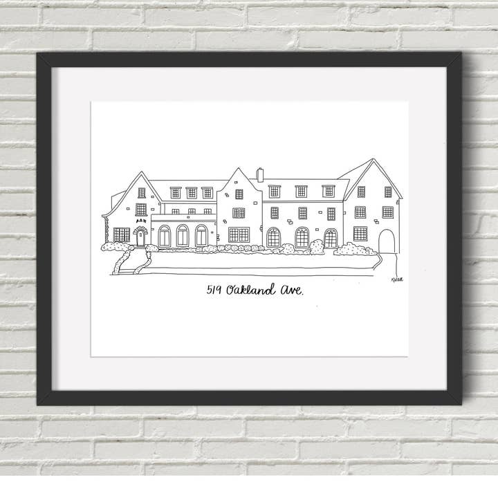 Alpha Delta Pi Sorority House, Fayetteville Arkansas for engroshandel hos Art and Soul