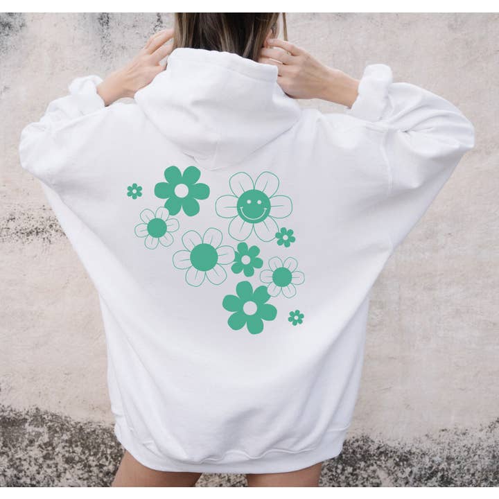 Sudadera con capucha de forro polar unisex DAISY SMILEY FACE para venta al por mayor de Shamaim