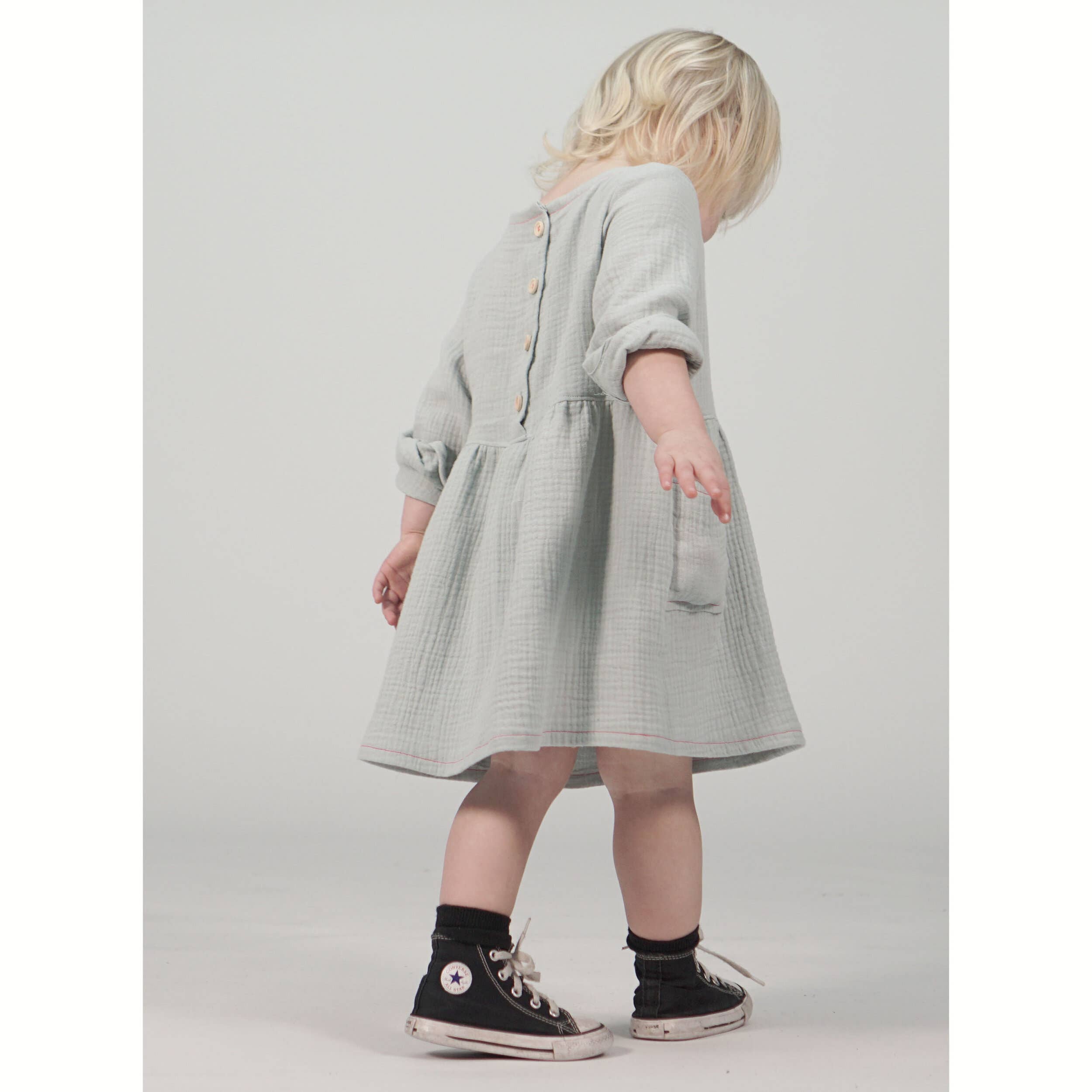 Pattern Paper Scissors – wholesale Surface pattern design – Kids Indi Woven Tunic Dress Sewing Pattern9