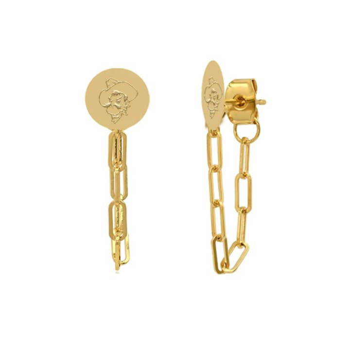 Oklahoma State Cowboys Tuberose Earrings for wholesale by Shelby & Grace