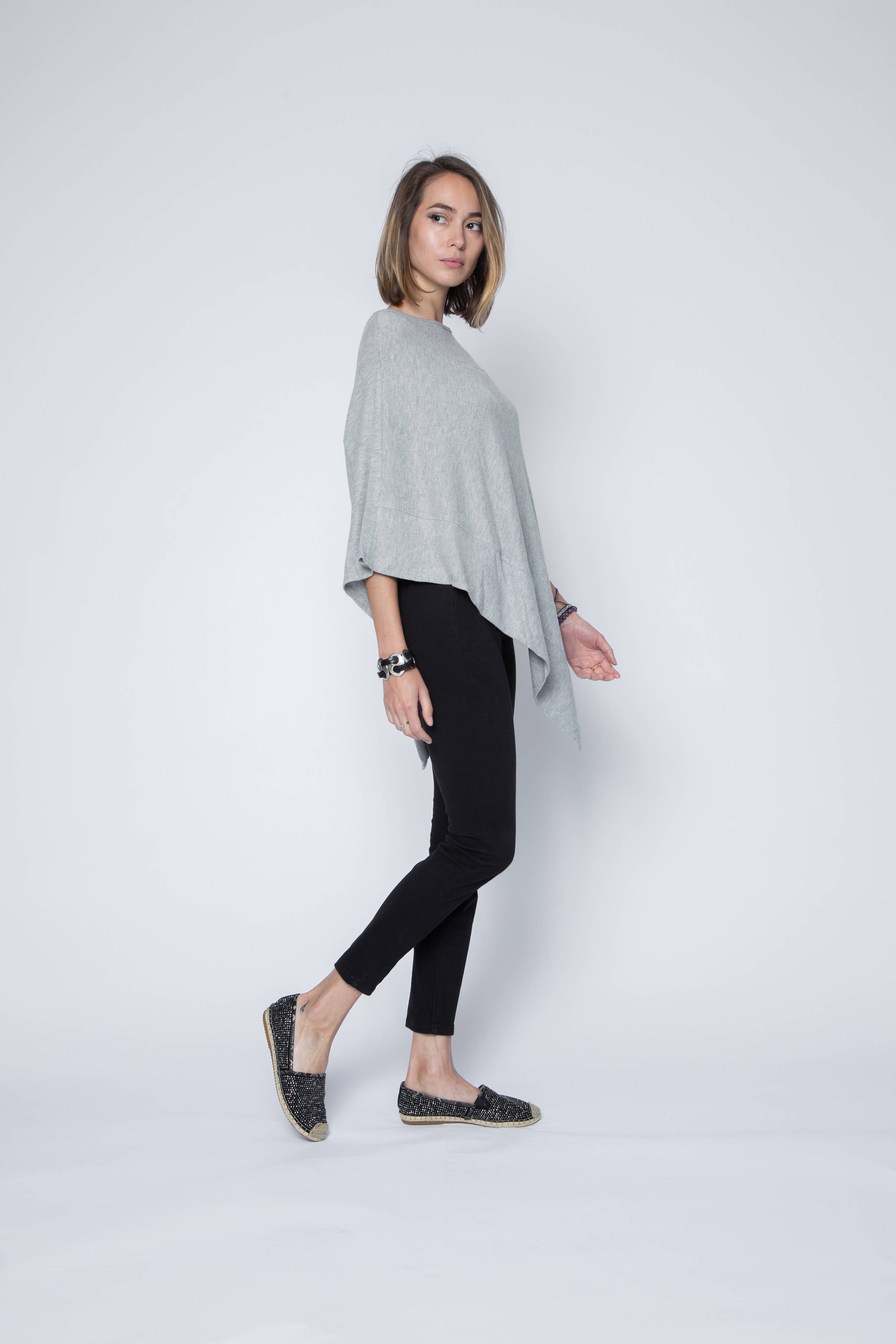 Adelyn SF - Wholesale Poncho - Women's - Poncho Sweater Wrap ( Long )1