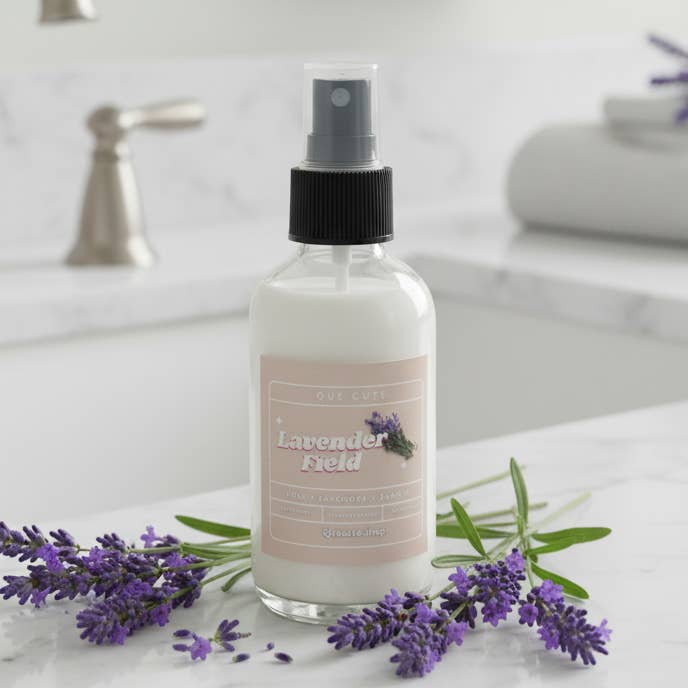 Spray de Quarto + Linho de Lavanda de 4 Oz por atacado de Que Cute