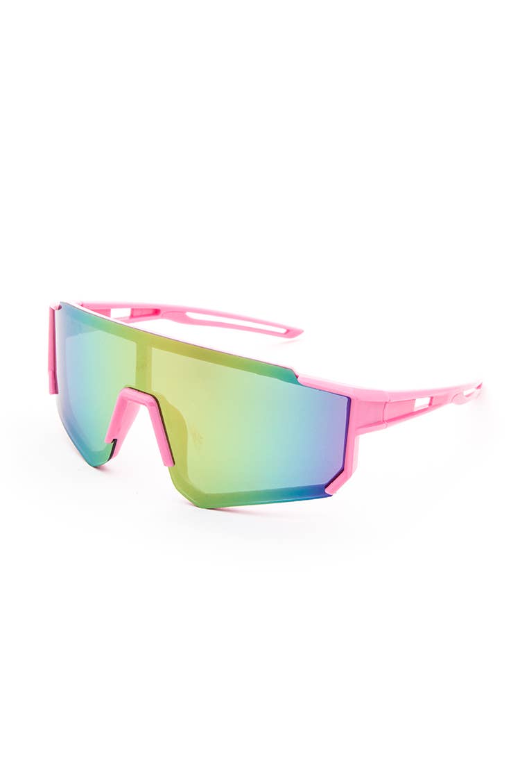 LA Jewelry Plaza - Wholesale Sunglasses - Kids - Kids RV Mirror Shield Sporty Sunglasses Set3