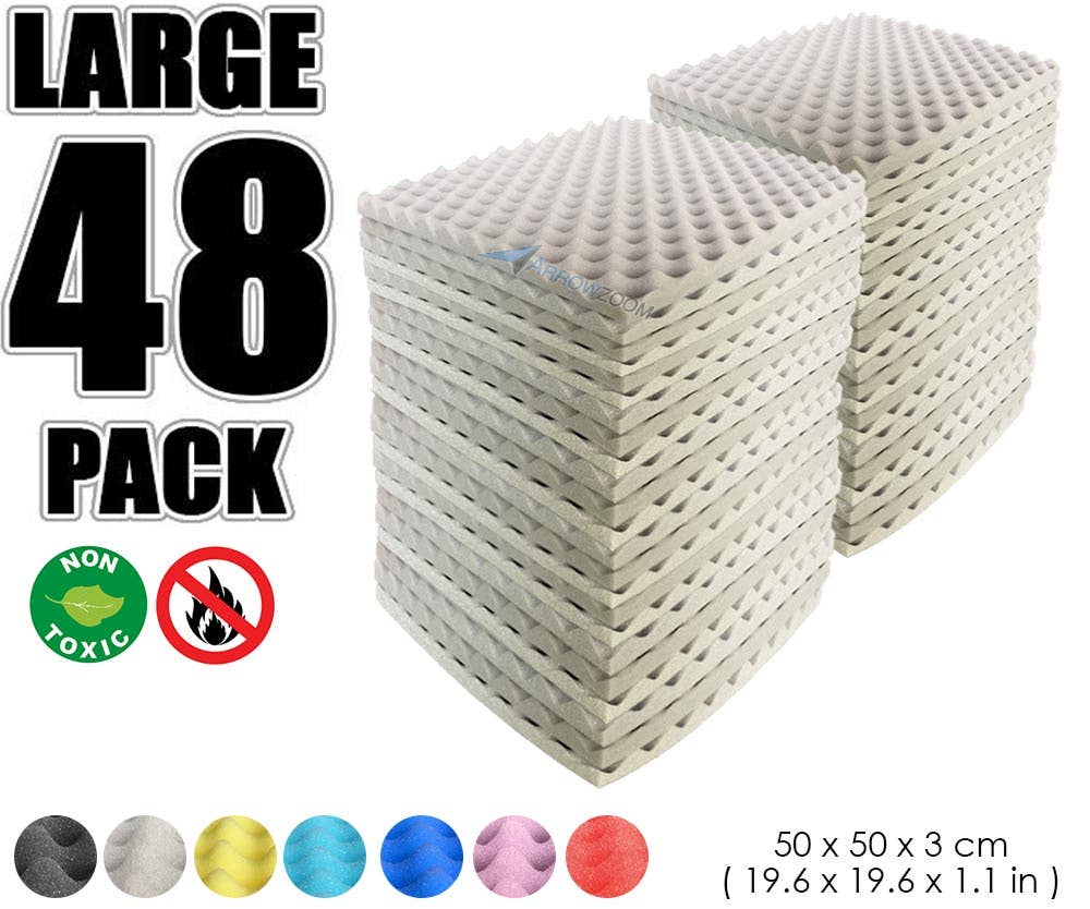 Arrow Zoom Limited - Wholesale Wall Accent - 48 Pcs Egg Crate Foam KK105213