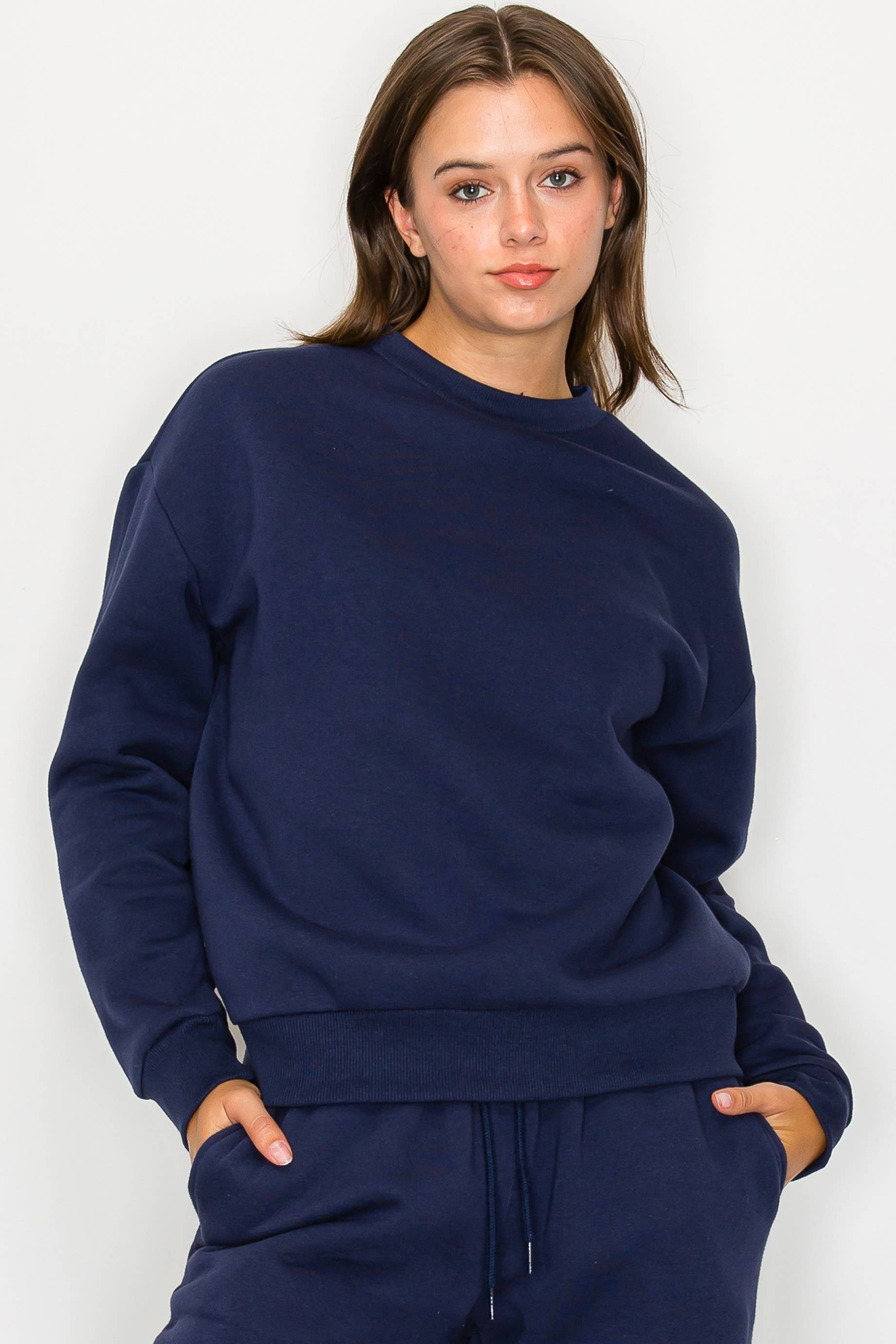 Vanilla Monkey – Engroshandel Sweatshirt - Dame – Afslappet Fleece Crewneck Sweatshirt6