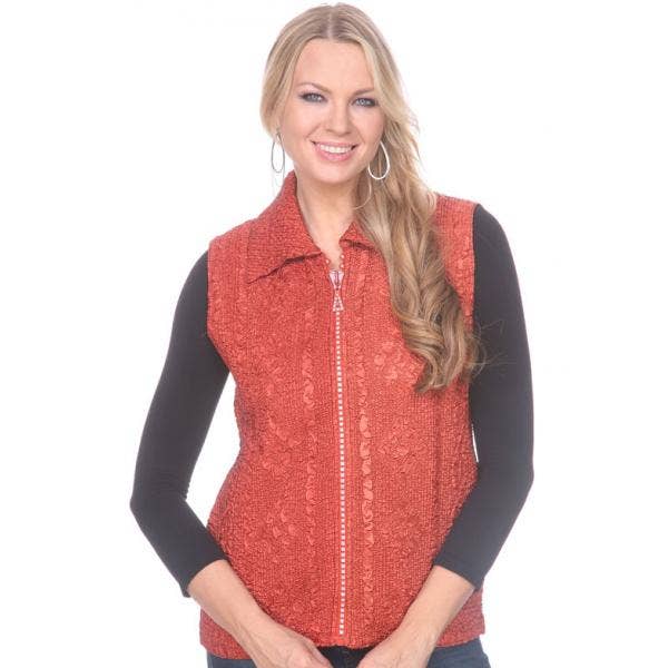 The Magic Scarf Company - Wholesale Outerwear Vest - Women's - 1367 - Diamond Zipper Vests16