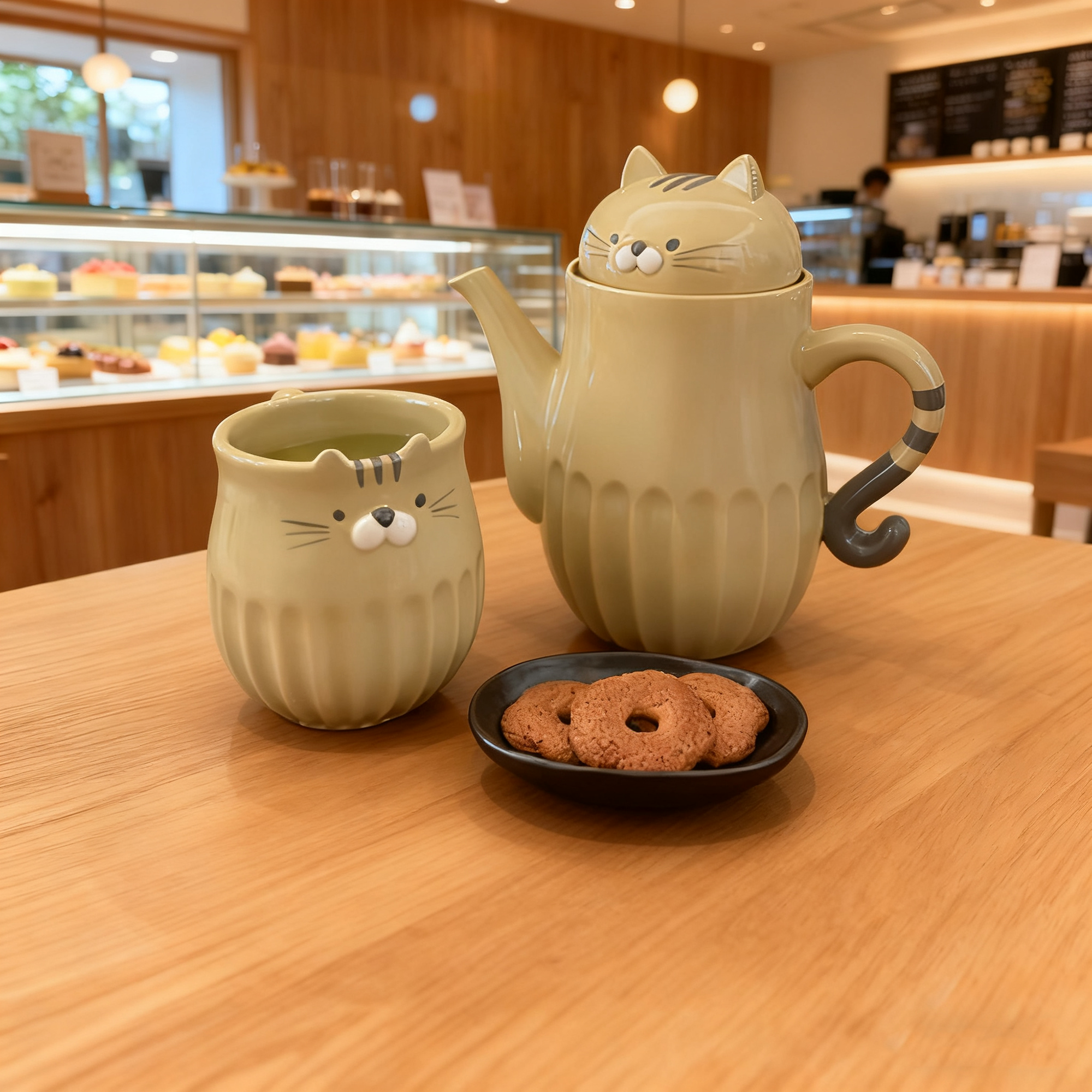 MinoCraft - Wholesale Tea Pot - Cat ceramic teapot and mug DECOLE10
