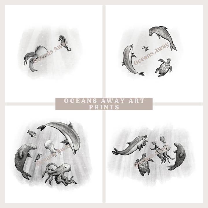 Oceans Away art prints for wholesale by Eco-Able Ltd