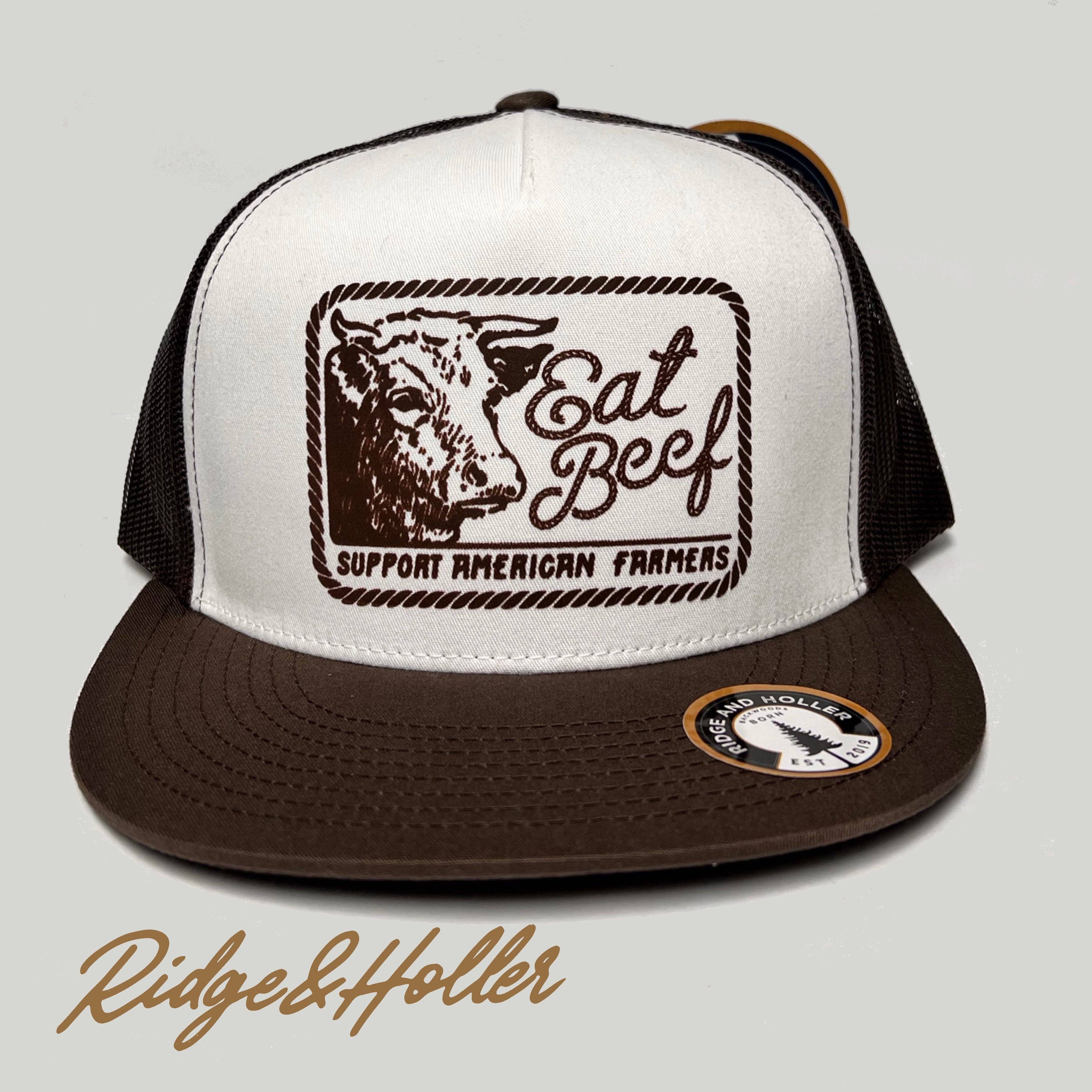 Ridge&Holler - Wholesale Trucker Hat - Unisex - Eat Beef1