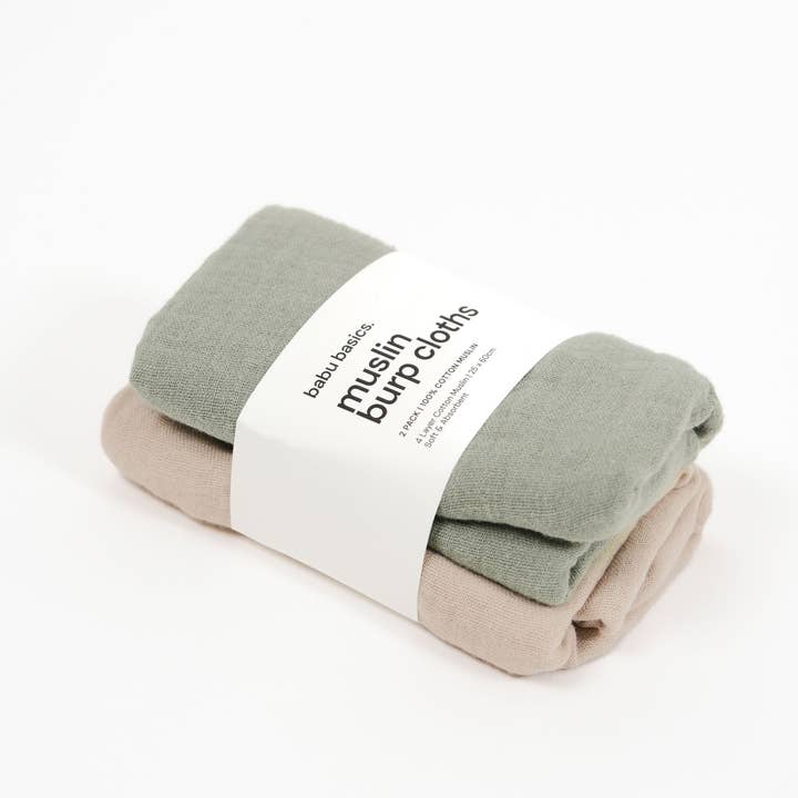 Babu - Wholesale Burp cloth set – Baby - Muslin Burp Cloth Set (2 pack)7