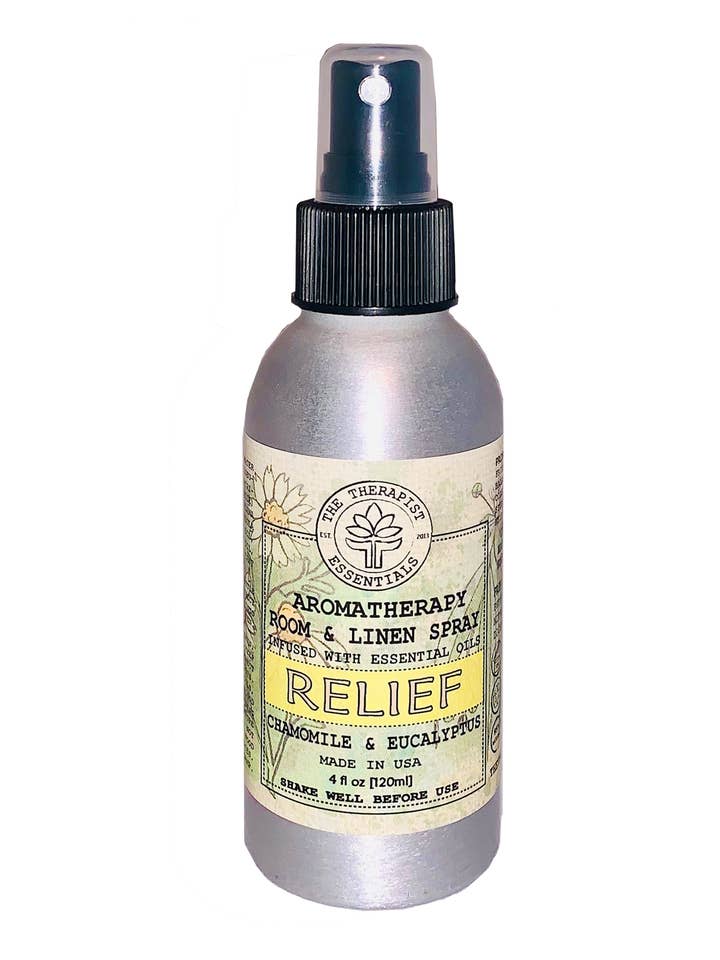 RELIEF - CHAMOMILE & EUCALYPTUS Room/Linen Spray for wholesale by The Therapist Essentials™