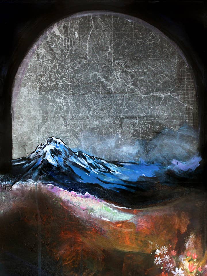 Lámina artística con mapa de Ridgway Arch para venta al por mayor de Hannah Wilson Art