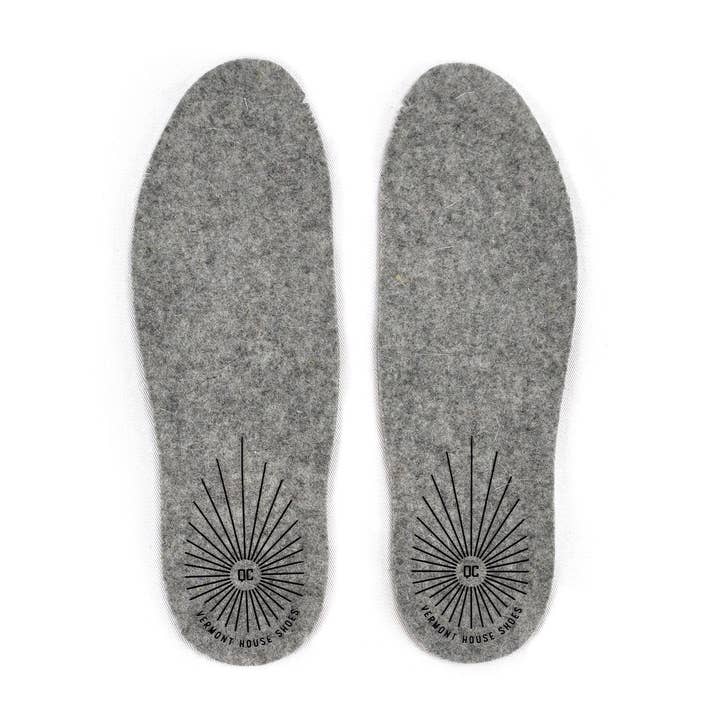 Extra pair of Merino Wool House Shoe Insoles for wholesale by Queen City Footwear