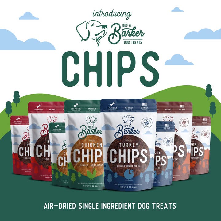 Beg & Barker Premium Dog Treats - Wholesale Pet Treats - Dog - Single Ingredient Chicken Chips for Dogs4