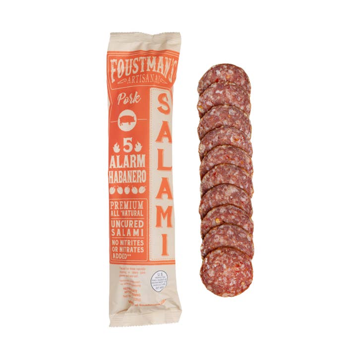 PORK HABANERO | FOUSTMAN'S ALL-NATURAL UNCURED SALAMI - 8oz for wholesale by Foustman's Salami