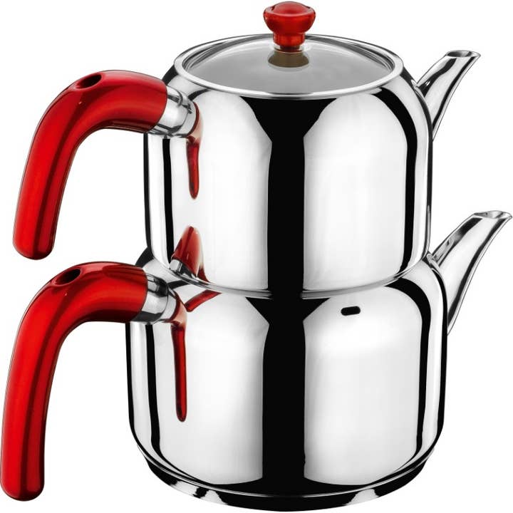 Hascevher Armada Stainless Steel Turkish Teapot 2.5 L for wholesale by YBM HOME INC.