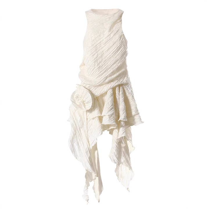 M19 Retro Ruffled Sleeveless Dress with 3D Pleated Skirt and other Purchase Wholesale spring 2024 dresses. Free Returns & Net 60 Terms on Faire trending on Faire.