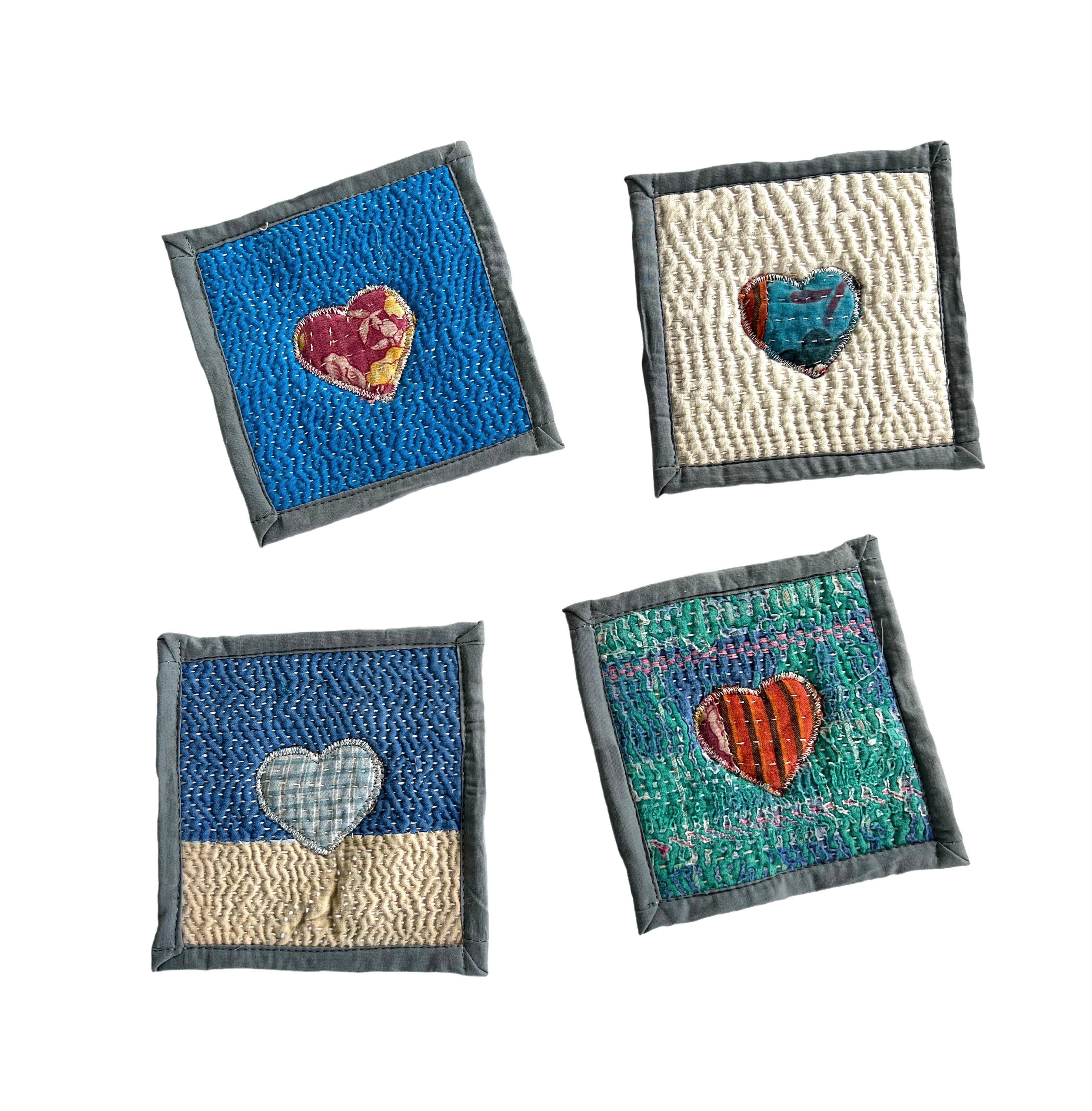 By The Sea Organics - Wholesale Coasters - Heart Coasters