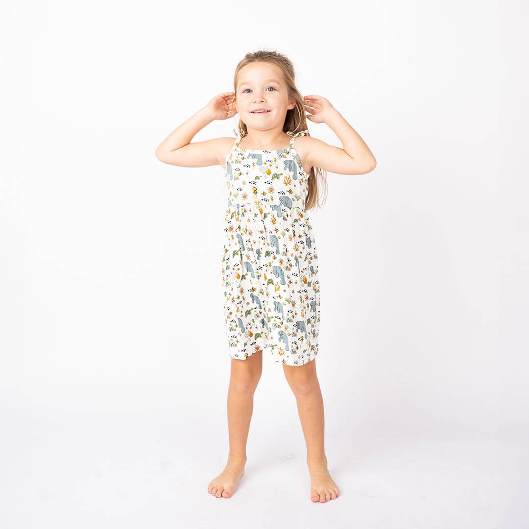 Emerson and Friends - Wholesale Dress - Kids - Manatee Summer Sundress Bamboo Kids Clothing1