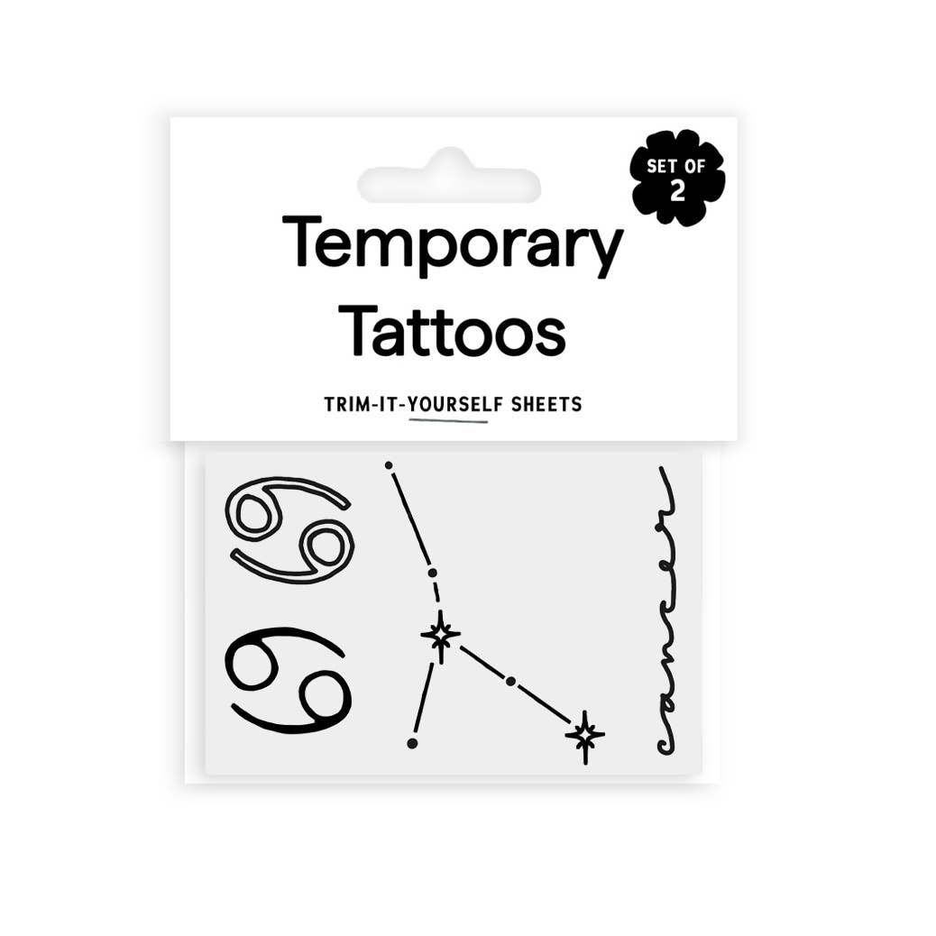 Saint Tattoos - Wholesale Temporary Tattoo - Cancer Temporary Tattoos | The Zodiac Collection1