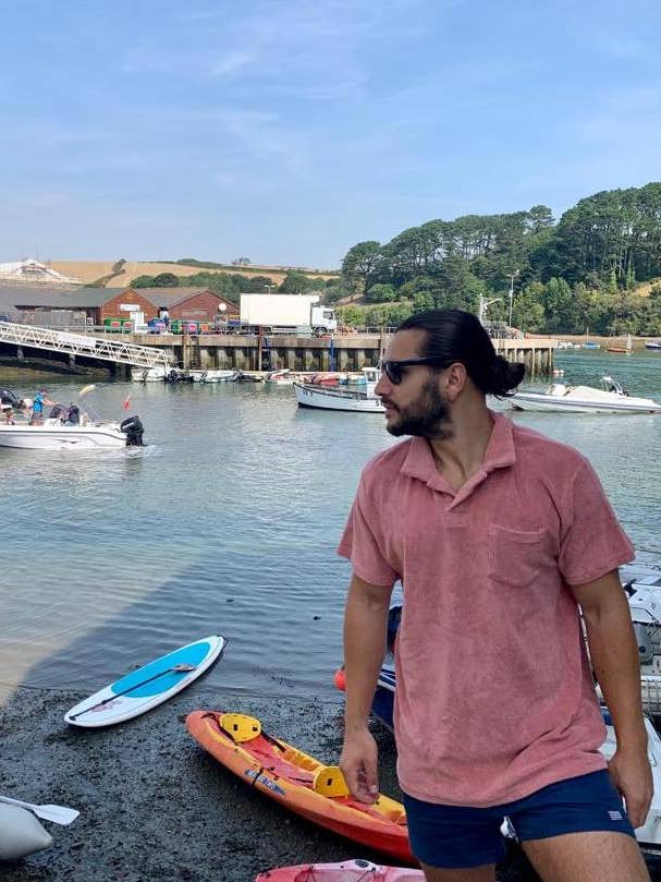 Herren Poloshirt Terracotta für den Großhandel von Ollie Burwell