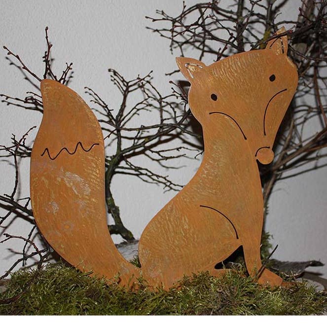 Decoración Fox para hogar y jardín | Decoración de jardín Edelrost para venta al por mayor de Rostikal